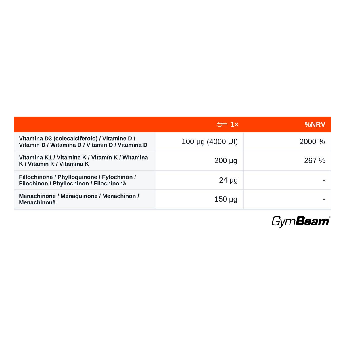 Vitamina D3+K1+K2 Forte in capsule 120 capsule 2/2