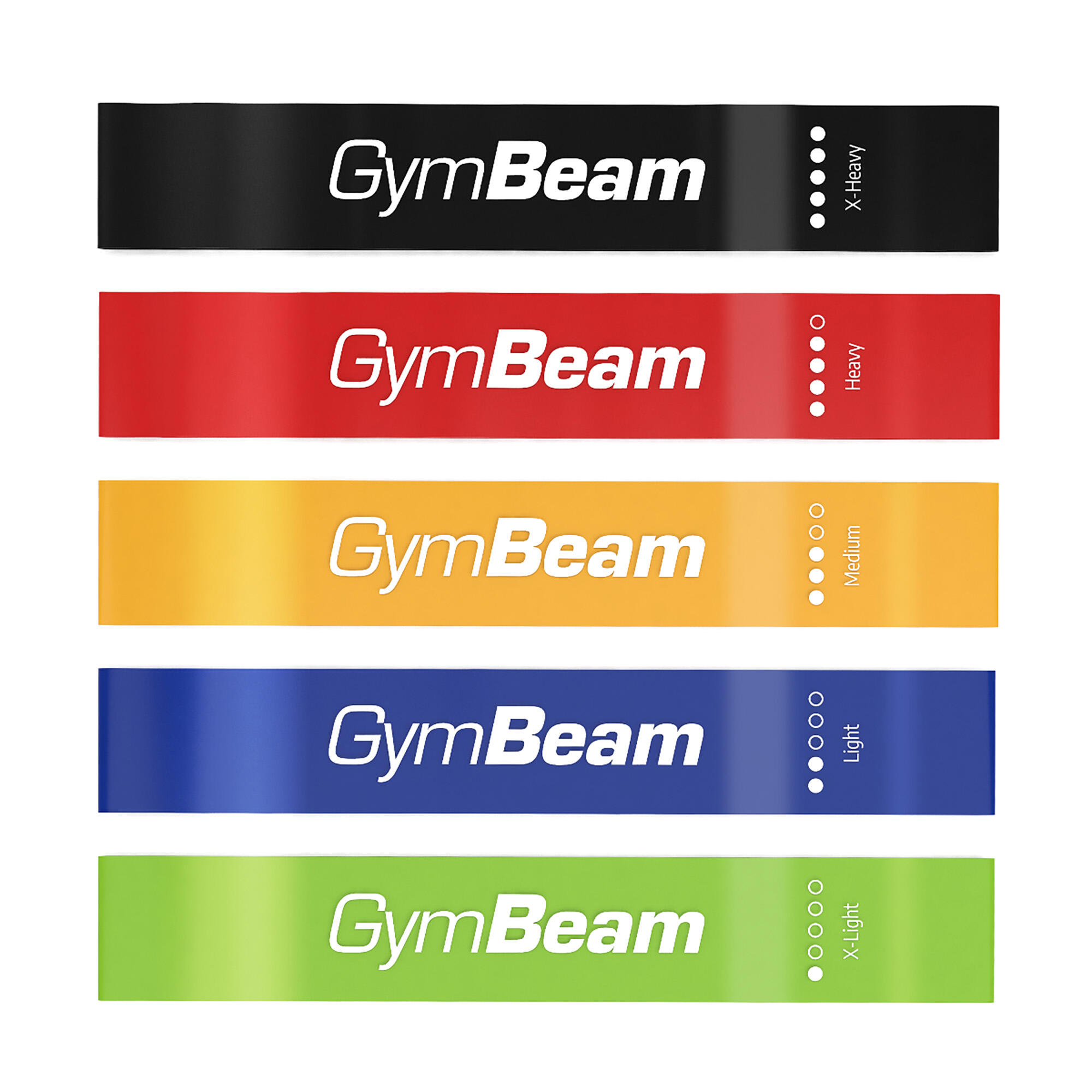 Fasce fitness in TPE 5 pezzi 60 cm 3/4