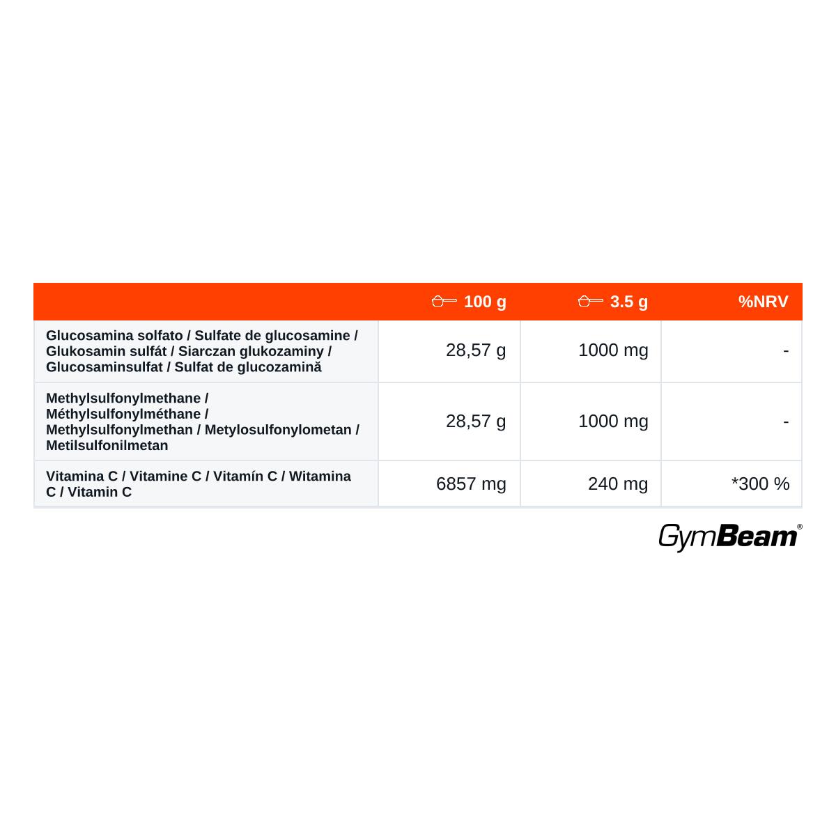 MSM + glukozamina proszek bez cukru 500 g 2/2