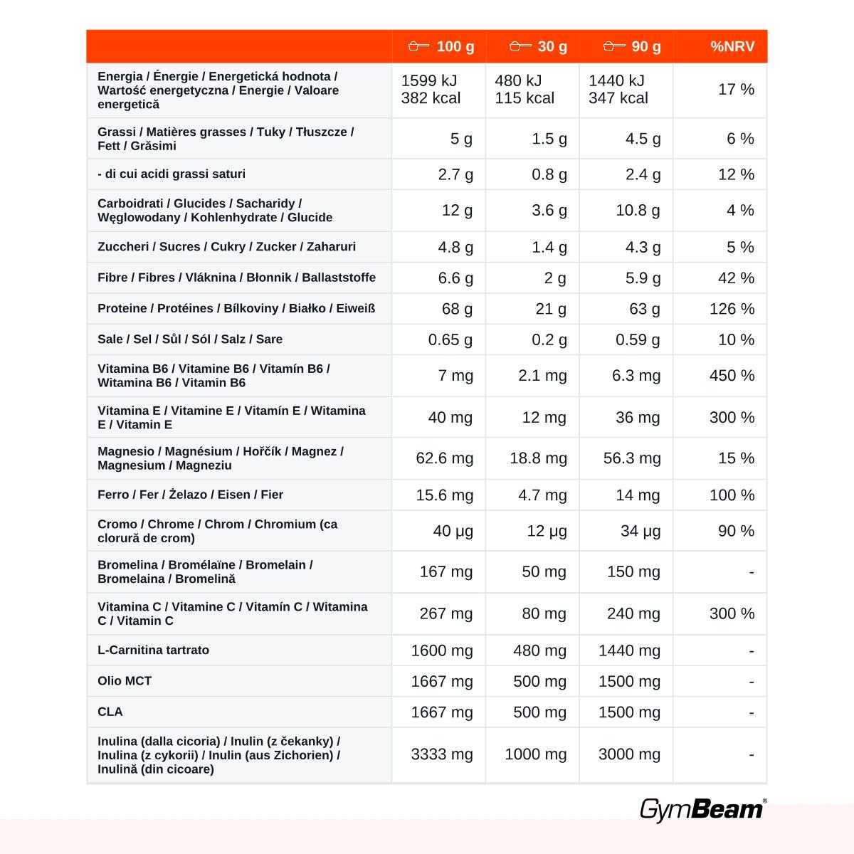Proteine del siero di latte Yum Yum Whey in polvere 1000 g 2/3