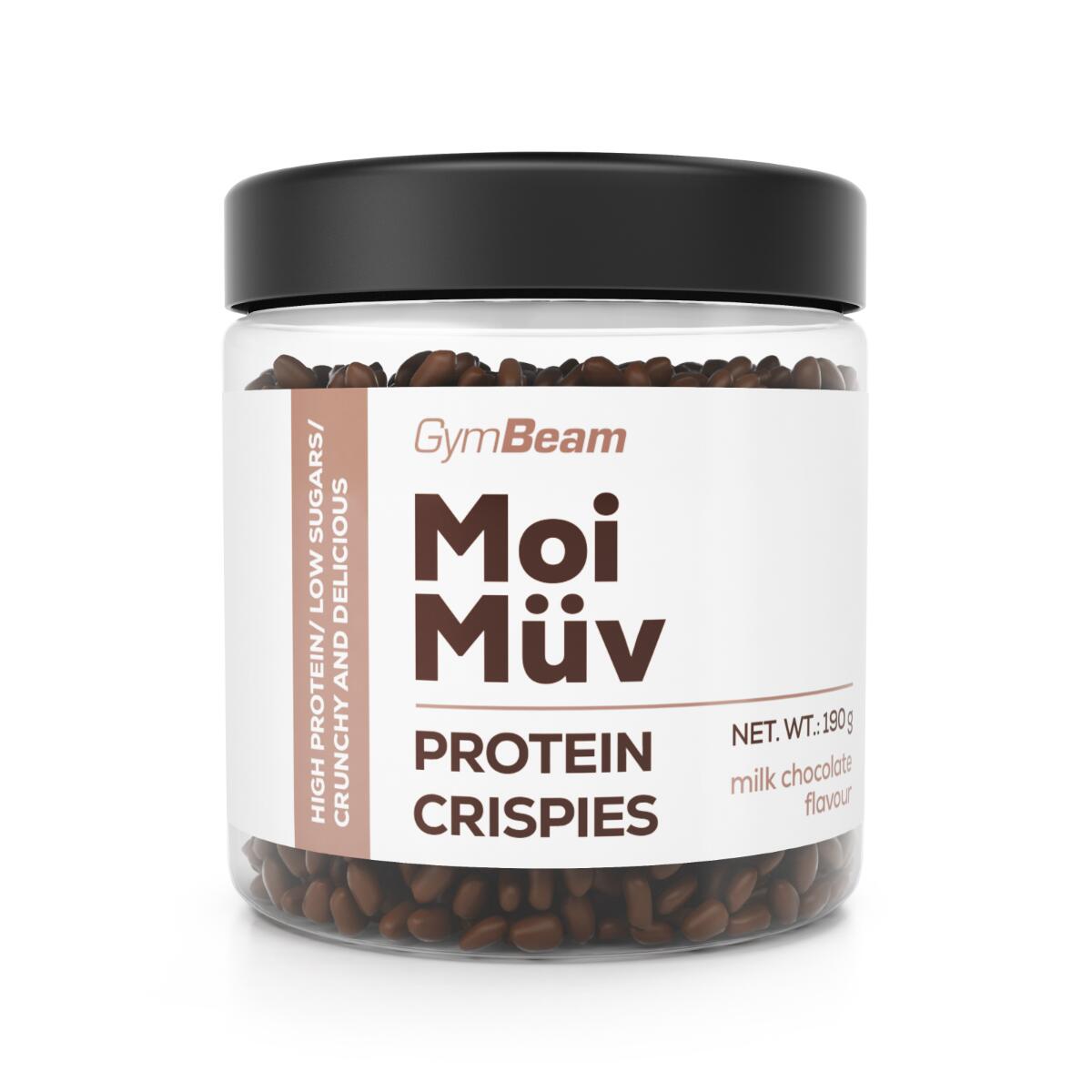 GYMBEAM Proteinové crispies MoiMüv mléčná čokoláda 190 g