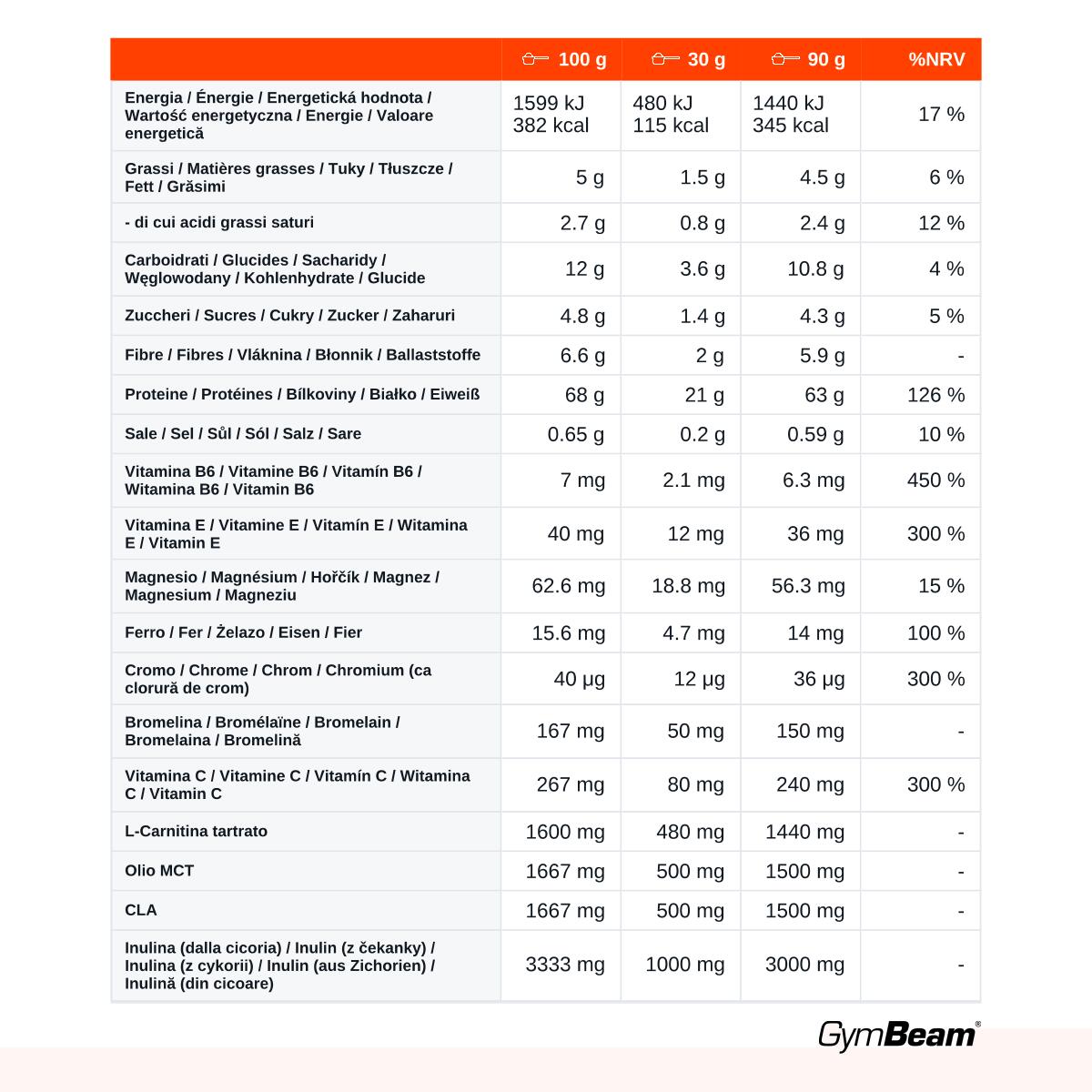 Proteine del siero di latte Yum Yum Whey in polvere 1000 g 2/3