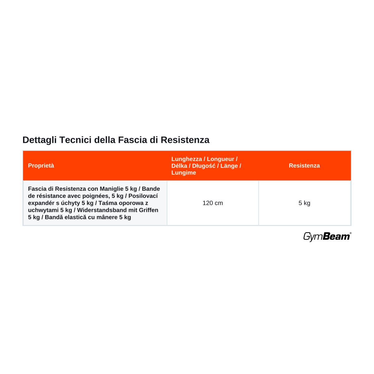 Fascia fitness con maniglie 5 kg 6/6