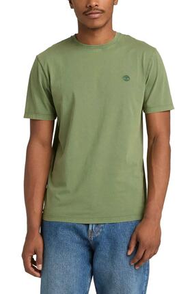 T-shirt - casual - Homme - coupe régulière, manches courtes, logo brodé - rouge