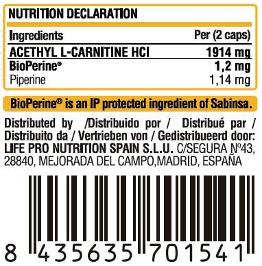 ALC 1000 mg acetylo-L-karnityna - 90 kapsułek LifePRO 3/5