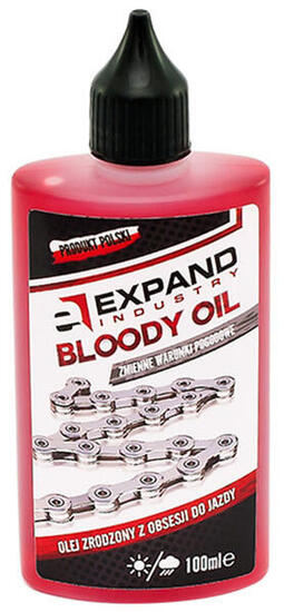 Olej do łańcucha rowerowego Expand Bloody Oil Dry/Wet 100 ml