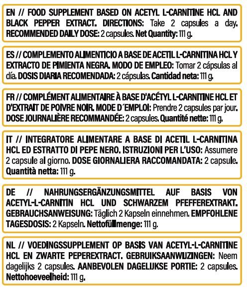 ALC 1000 mg acetylo-L-karnityna - 90 kapsułek LifePRO 2/5