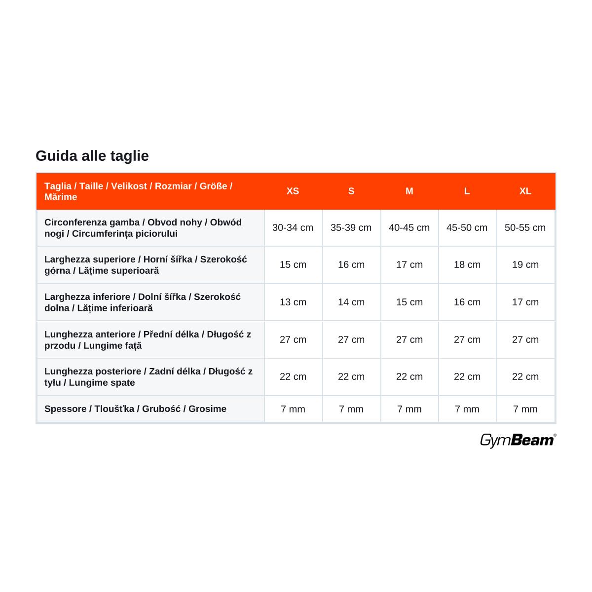 Ginocchiere fitness in neoprene 7 mm Conquer 6/6