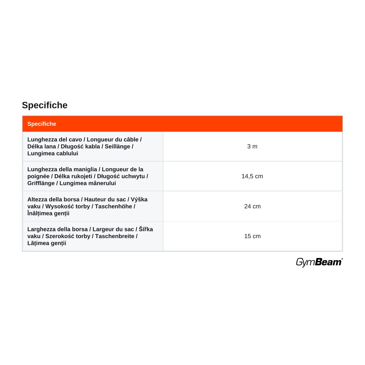 Corda da salto cardio regolabile 3 m nera Speed Rope 7/7
