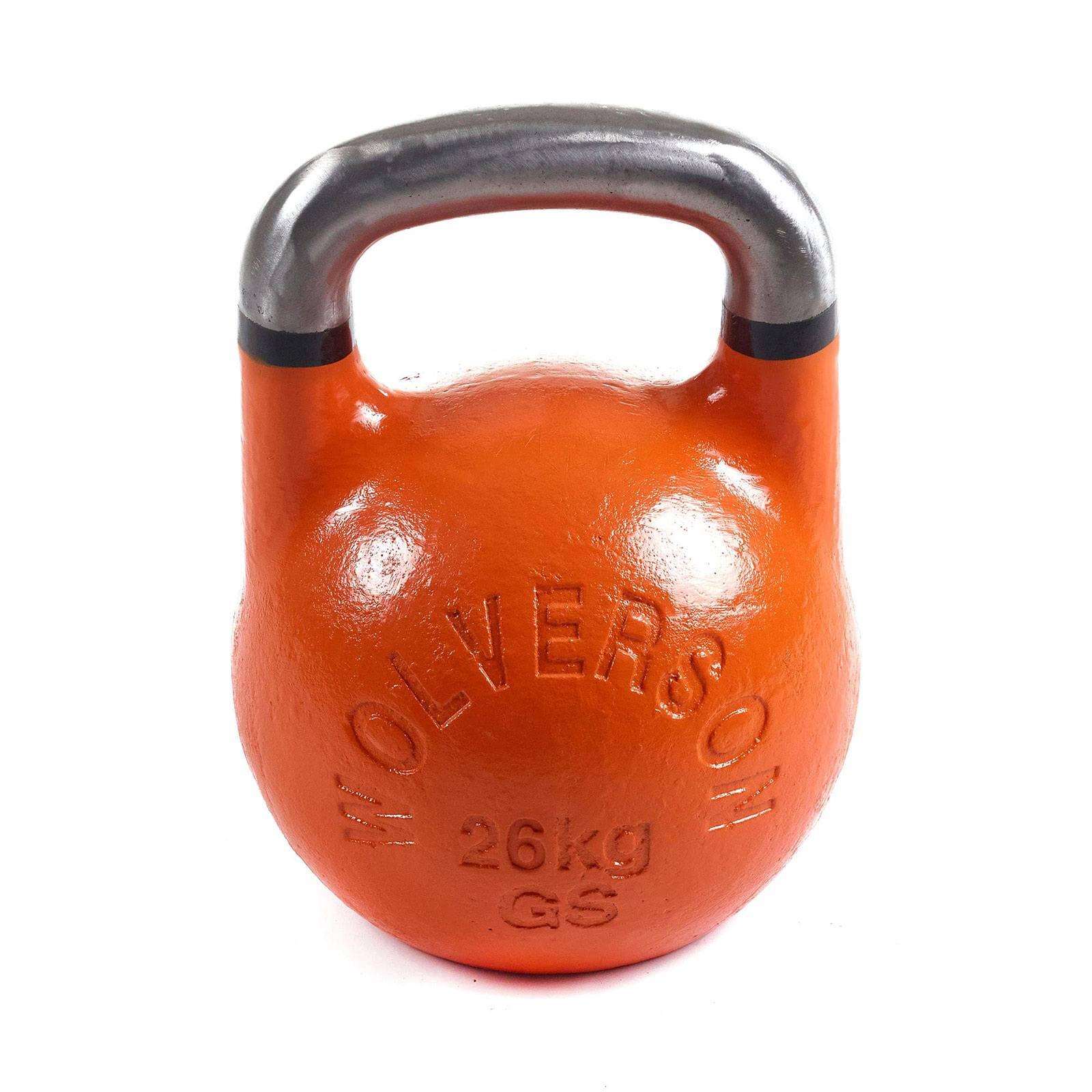 Wolverson Fitness GSU Kettlebell 26kg Orange + Black Rings 7/7