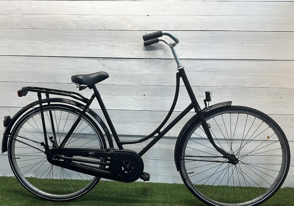 Omafiets stadsfiets 57 cm, zwart - terugtraprem 2/2