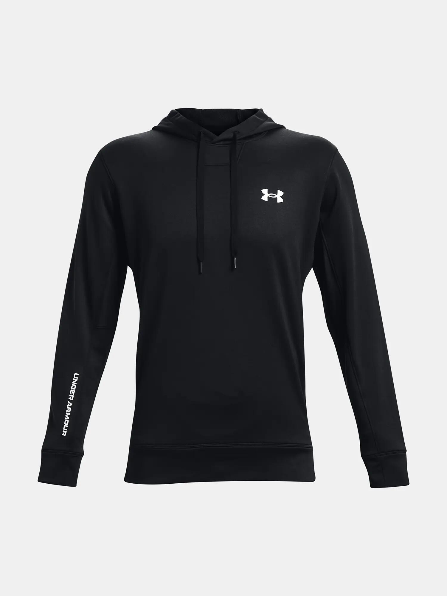 Ua Armour Terry Hoodie férfi kapucnis pulóver - fekete 3/6