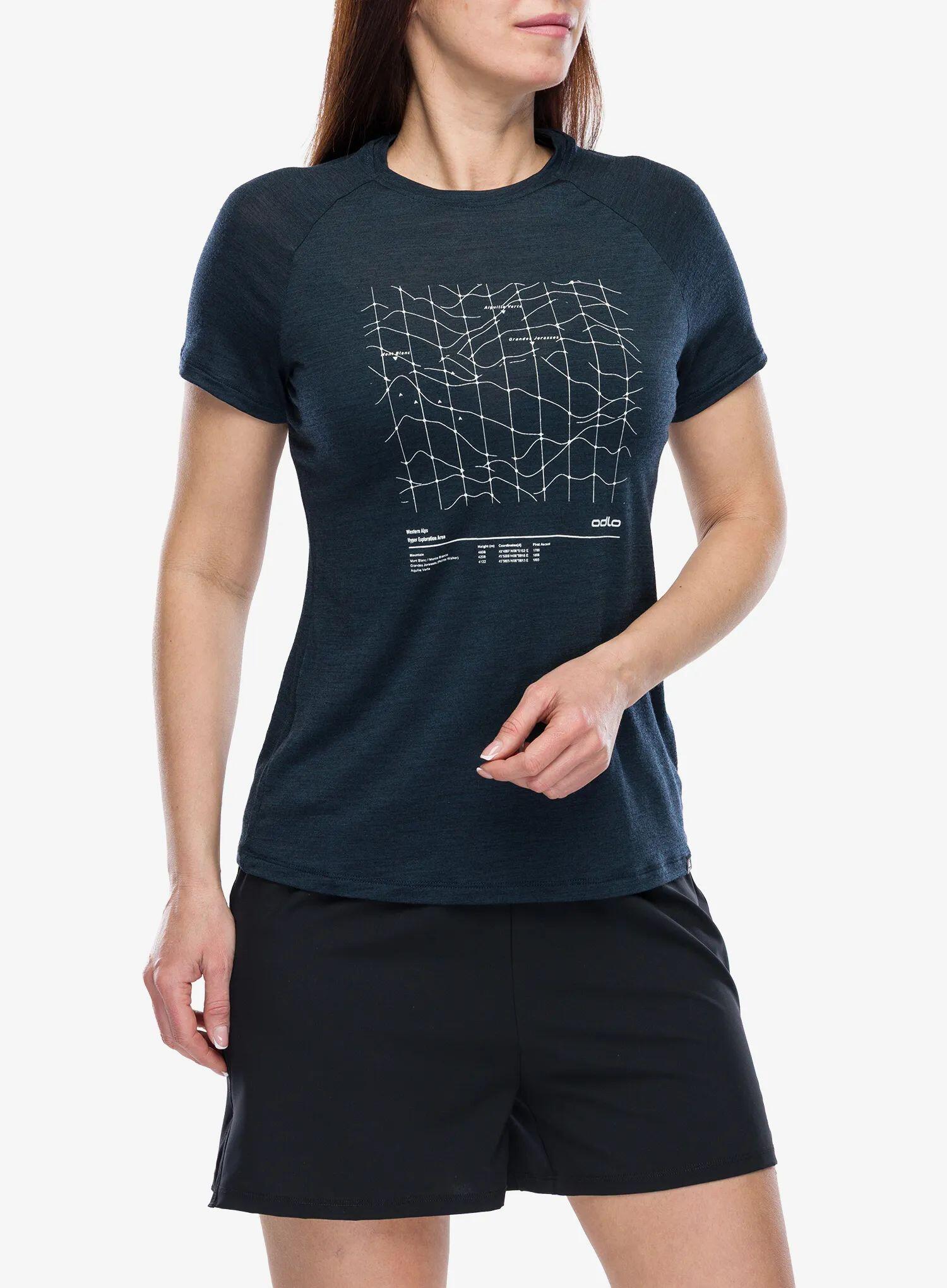 Damen T-Shirt MERINO TENCEL HYPER MAP 5/7