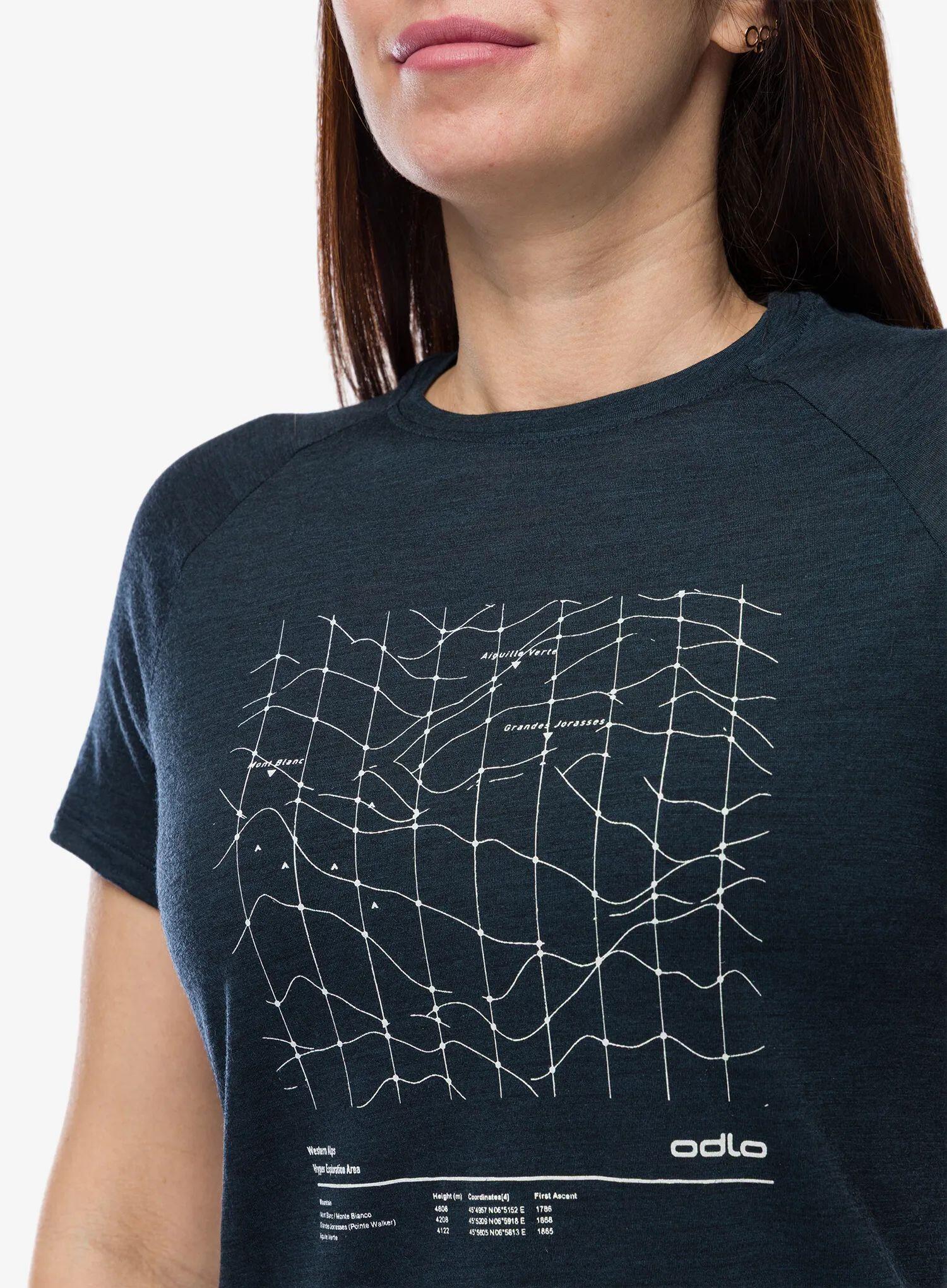 Damen T-Shirt MERINO TENCEL HYPER MAP 4/7
