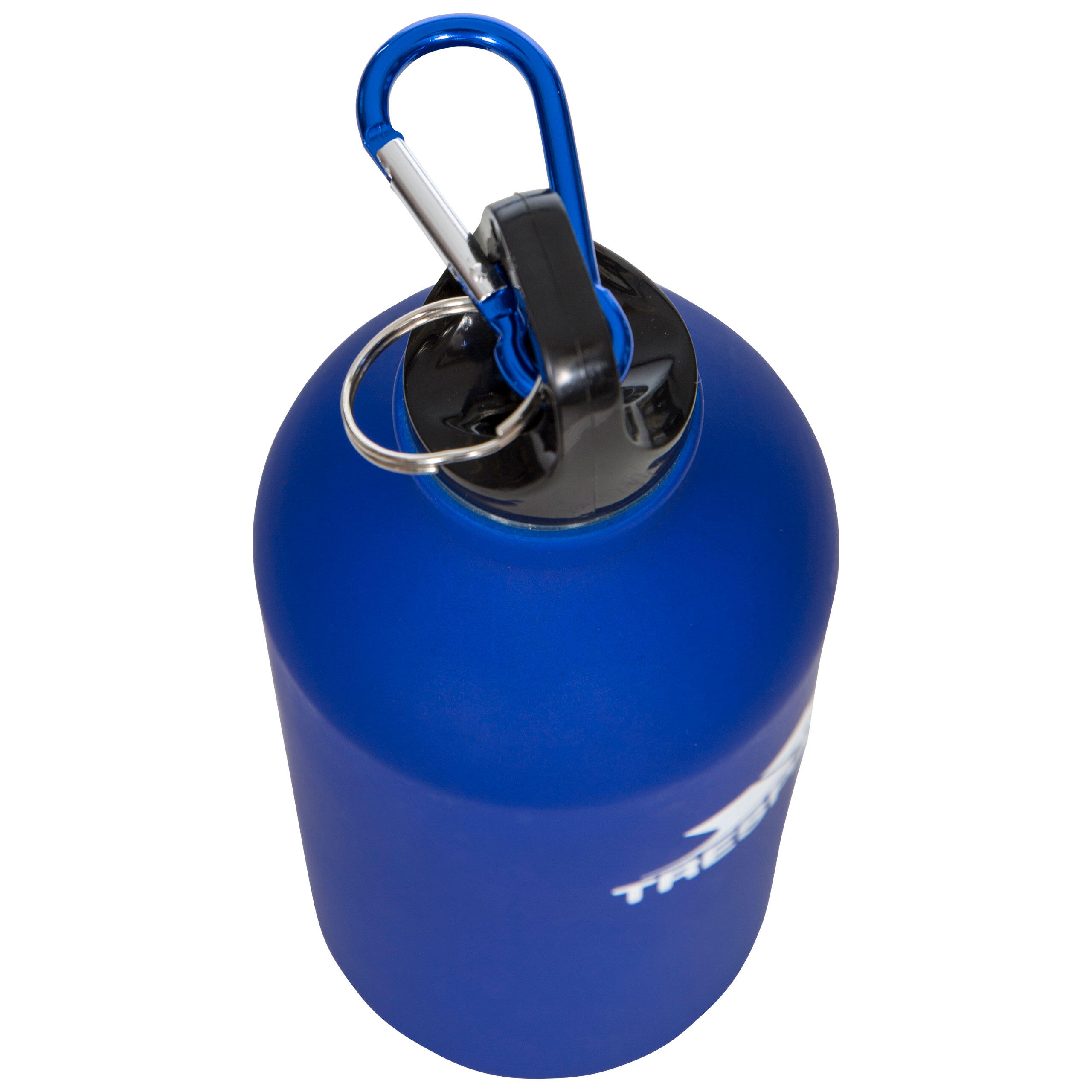 Trespass Swig - Gourde de sport avec mousqueton 0,5l Bleu Mat 3/4