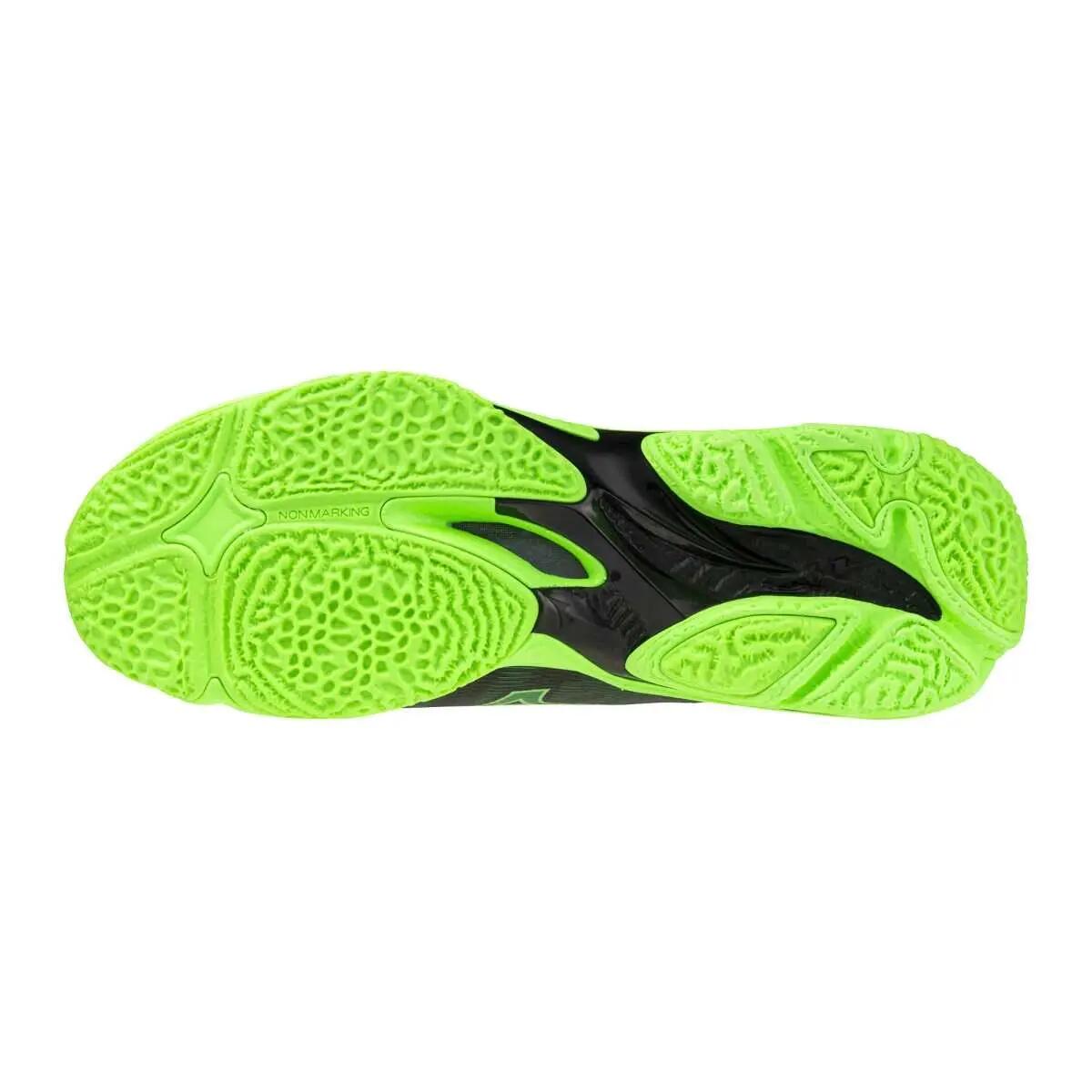 Sapatos de voleibol Mizuno Wave Lightning Elite Mid Preto/Verde 2/6