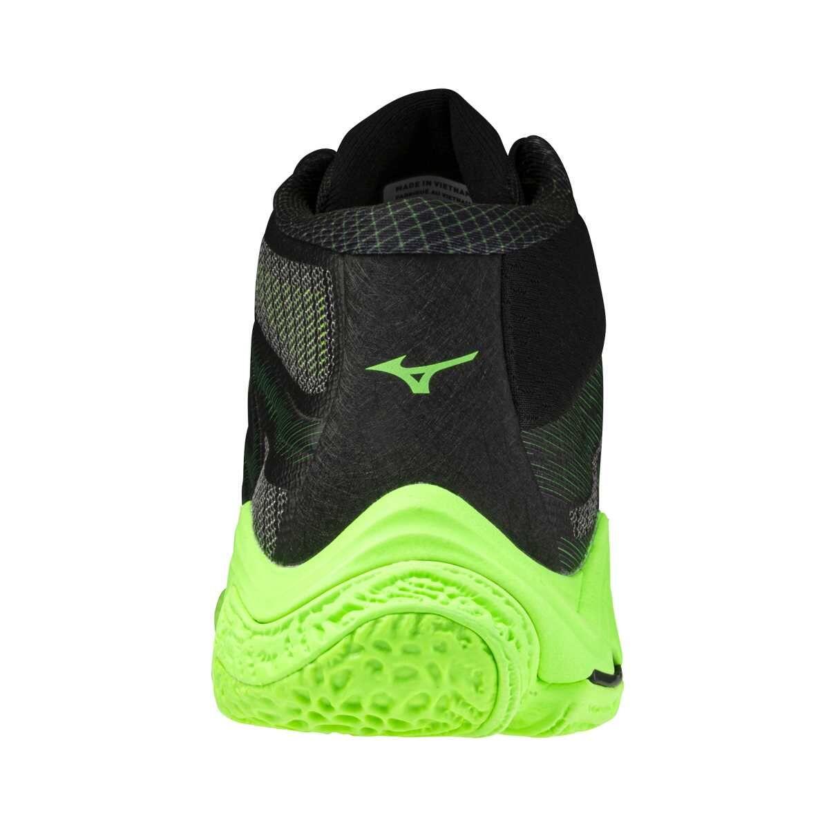 Mizuno Wave Lightning Elite Mid Volleyballschuhe Schwarz/Grün 5/5
