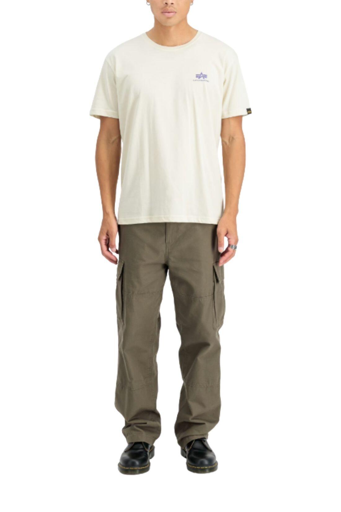 ALPHA INDUSTRIES - Heren Basic Small Logo T-shirt 3/3