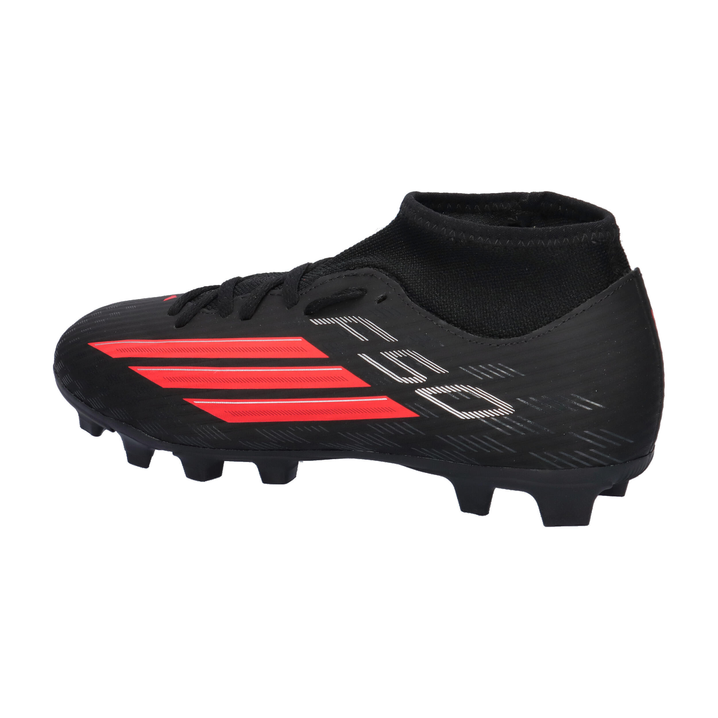 Calzado - Fútbol - Junior - Nocken, Mid - F50 Club - Negro/Rojo 11/15