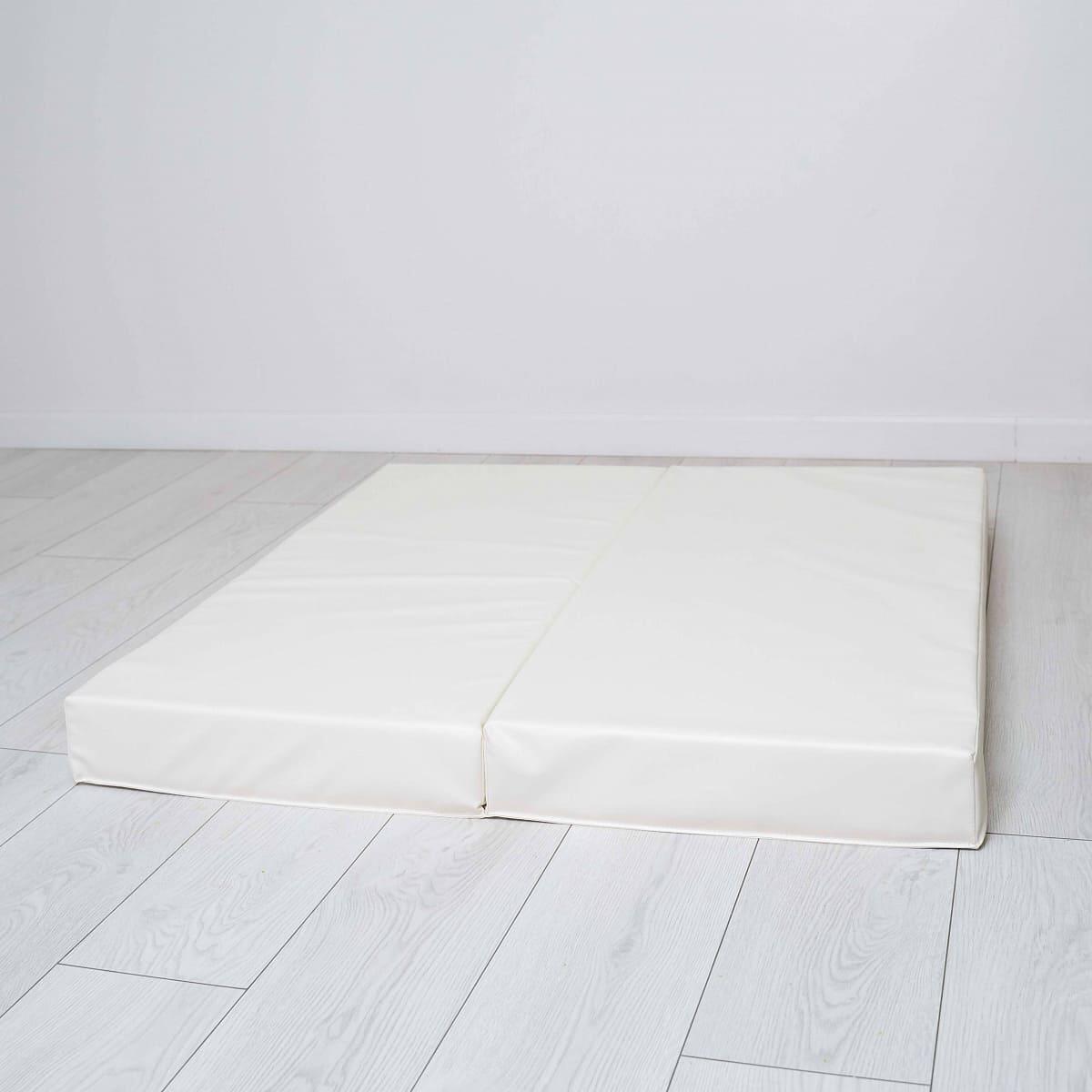 matelas de gymnastique 100x100x10 deux pièces gris cendré 4/7