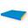 Saltea de gimnastică 100x100x10 două piese albastru/galben