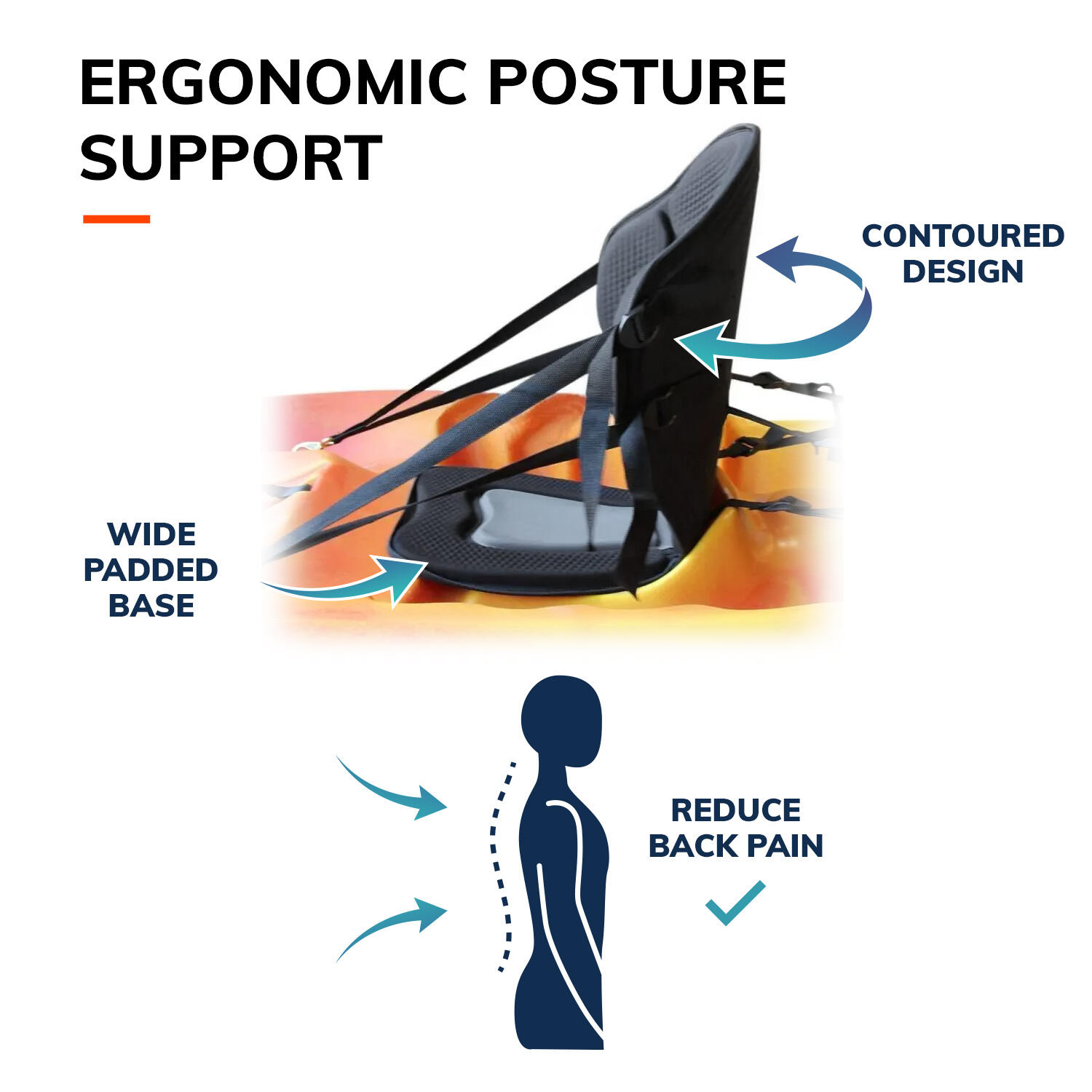 DOSSERET KAYAK ERGONOMICO UNIVERSALE - WOW 5/7