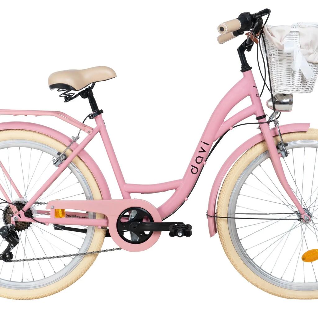 City bike 26 inch Davi Emma 18" Shimano basket 155-180 cm 7 speeds