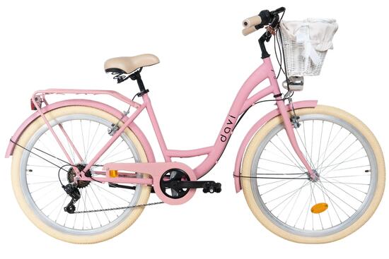 Vélo de ville 26" Davi Emma 18" shimano 7 vitesses 155-180 cm avec panier