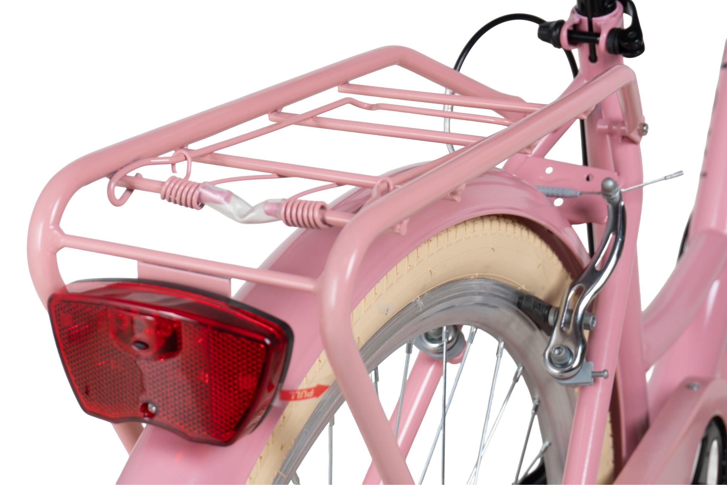 Bicicletta donna Davi Ella 26", 7 velocità, 155-180 cm, Rosa/Crema 6/7