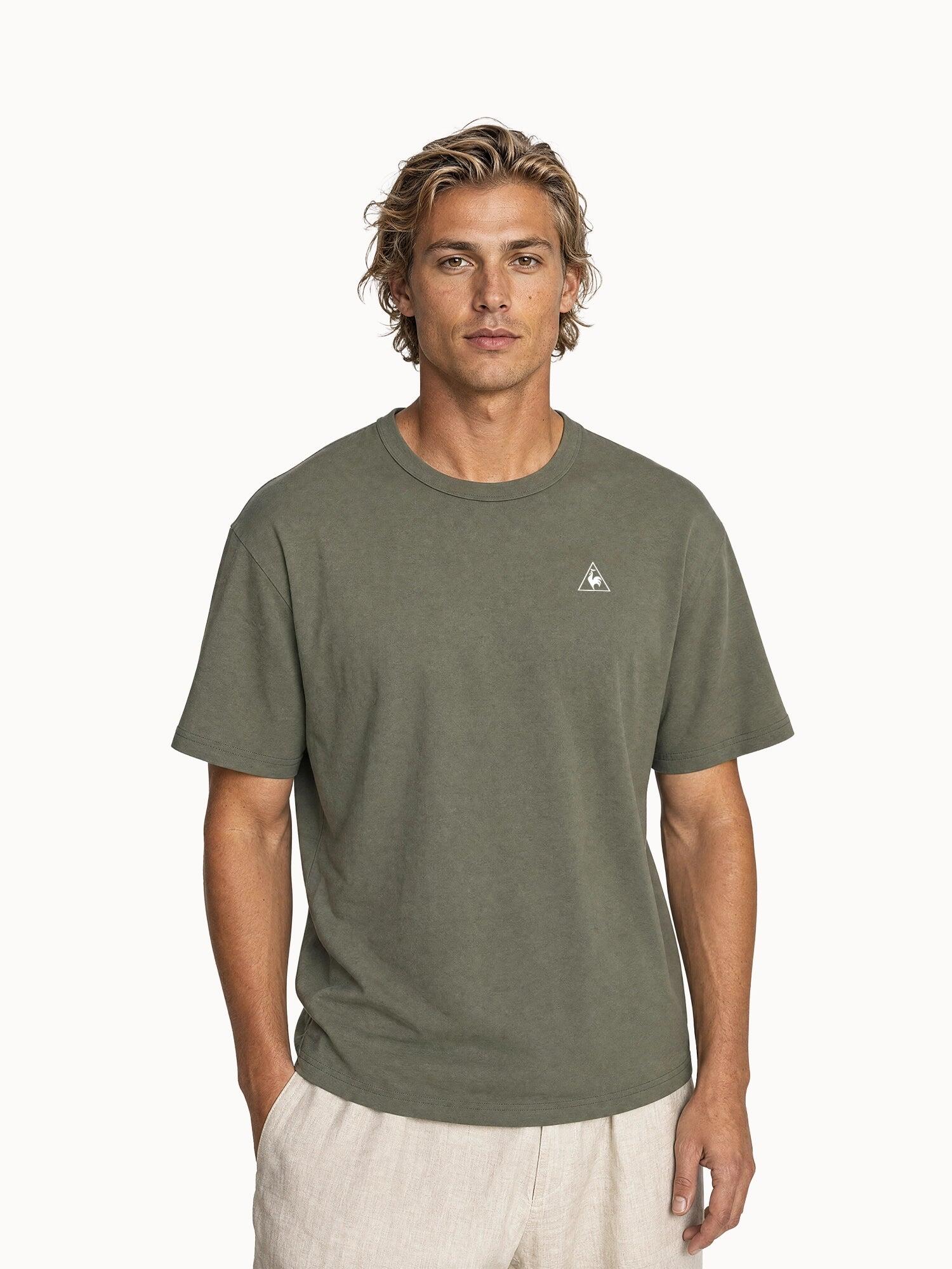 T-shirt relax en jersey de coton 1/4
