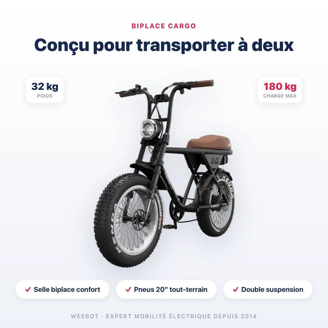Fatbike Électrique Biplace Cargo Garrett Miller Z 5/6