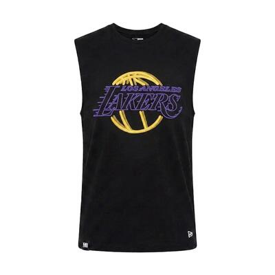 Canotta Uomo New Era NBA Neon Senza Maniche Los Angeles Lakers