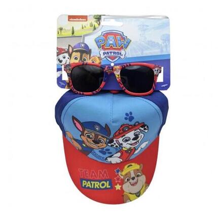 Paw Patrol Chase & Marcus Sport-Set für Kinder: Blaue Kappe & Sonnenbrille