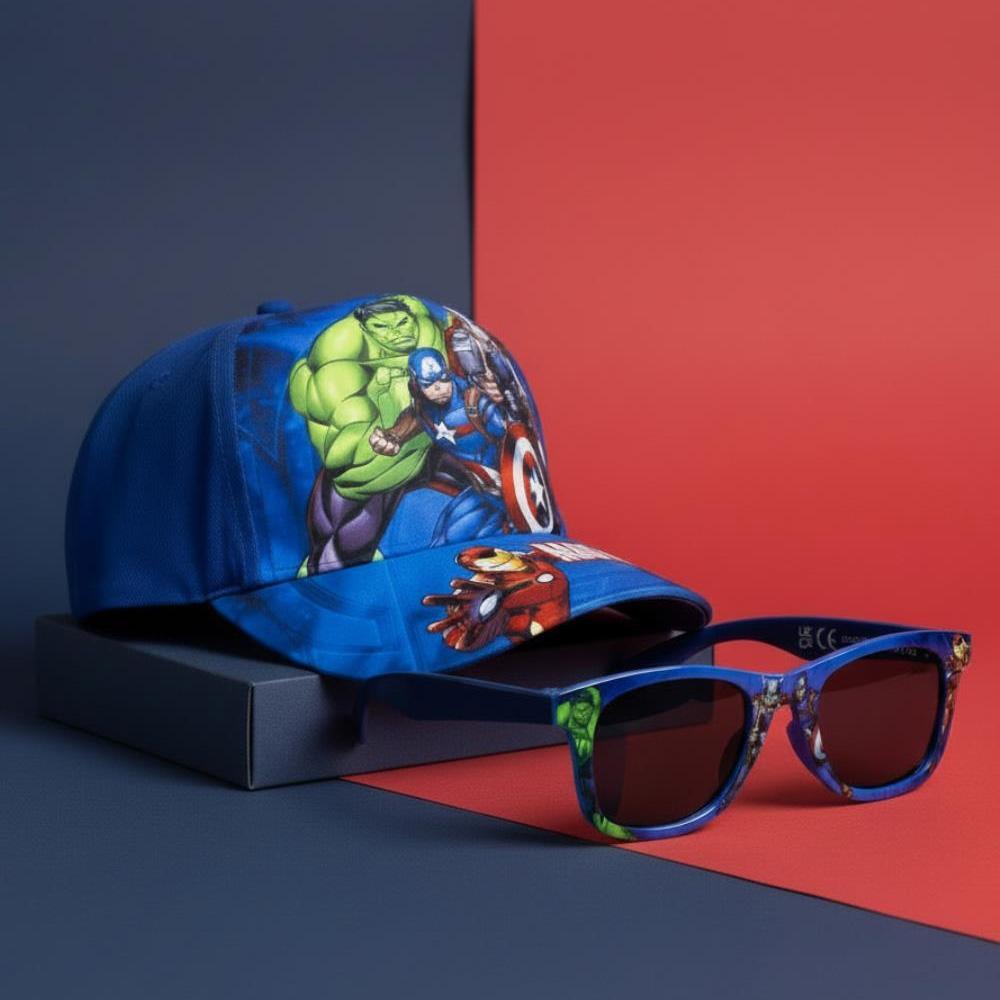 Kit Gorra y Gafas de Sol Azules Infantiles Avengers Sport Zone 3/3