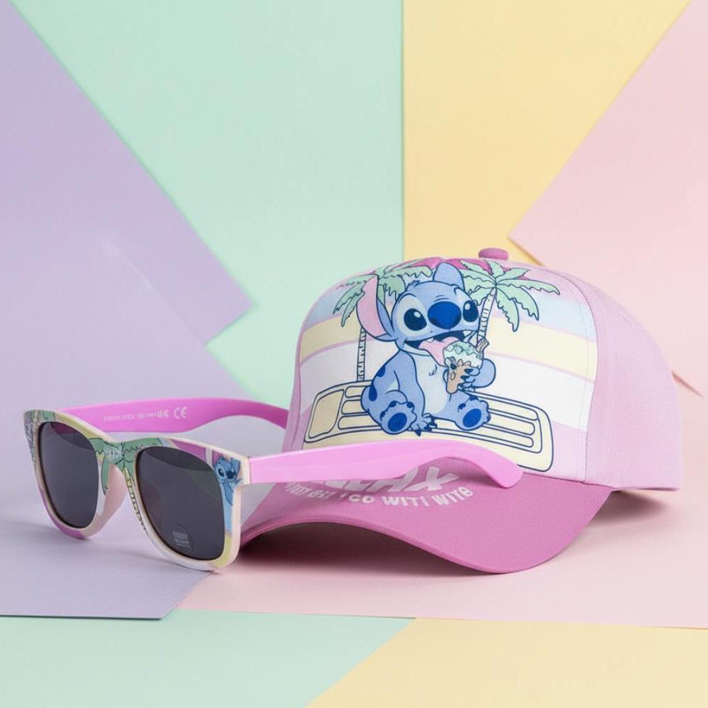 Kit Gorra y Gafas de Sol Rosas para Niños Sport Zone Relax 2/3
