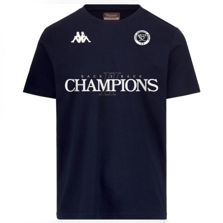 T shirt maglietta da uomo in cotone blu da palestra