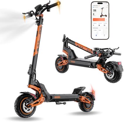 E‑Scooter D7 MAX mit ABE & NFC, 3600W Spitz., 26° Steigung, 100km Reichweite
