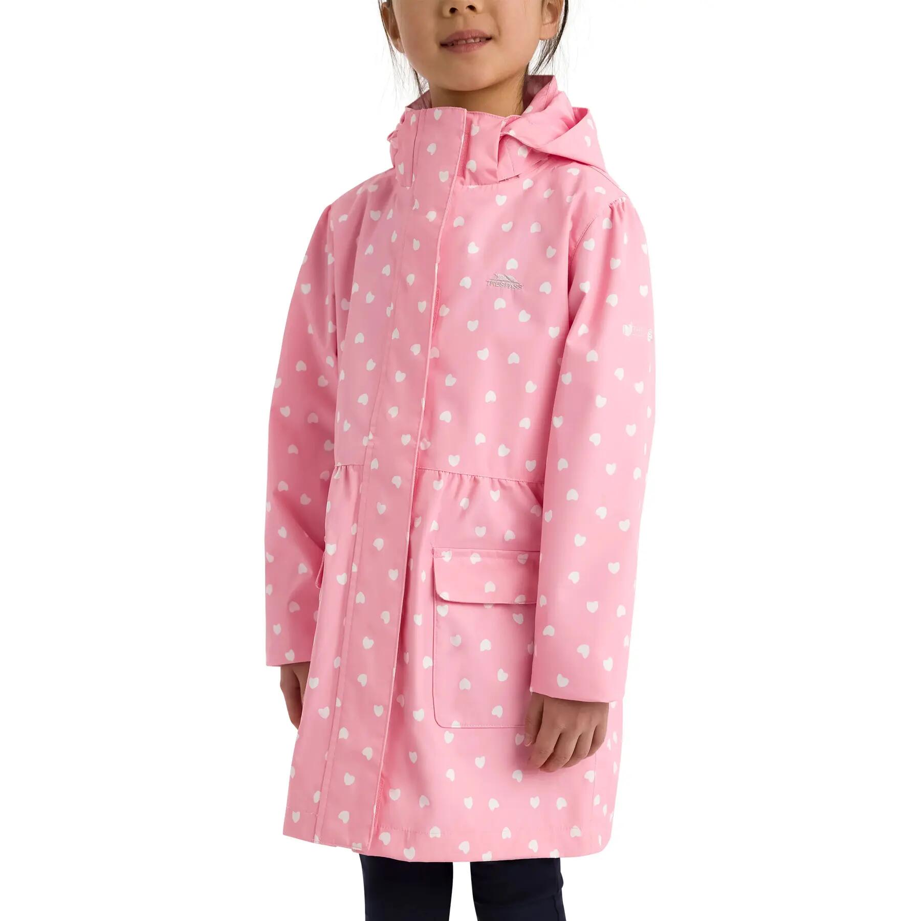 Girls Unpadded All Over Print Waterproof And Windproof Jacket - Hester 3/5