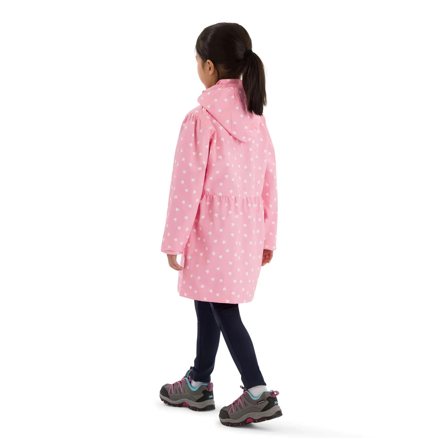 Girls Unpadded All Over Print Waterproof And Windproof Jacket - Hester 5/5
