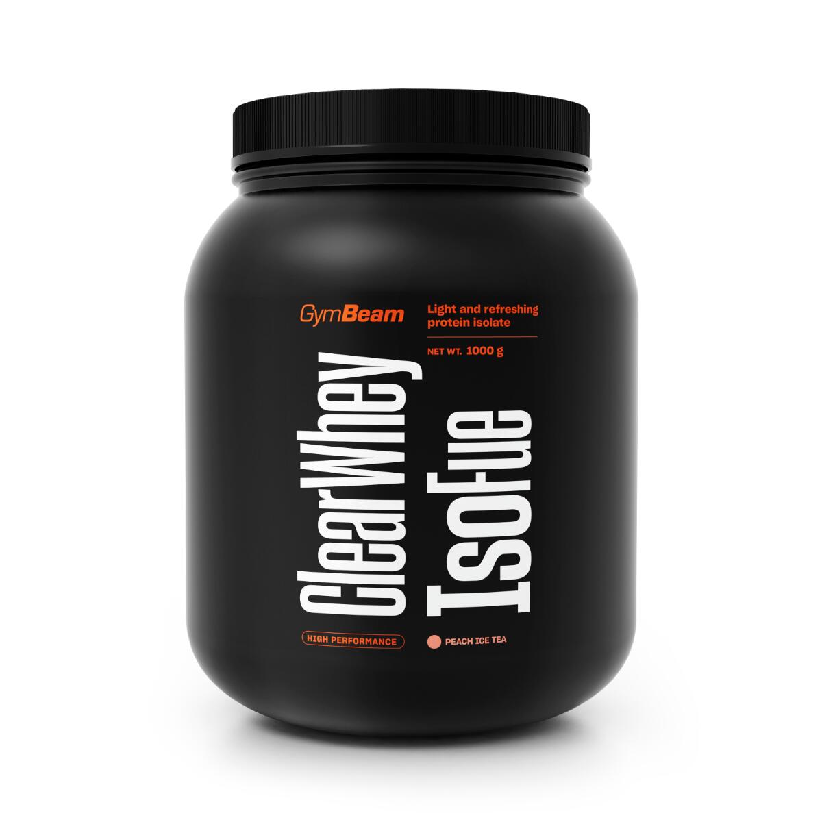 GYMBEAM Clear Whey IsoFue - Izolát syrovátkových bílkovin s příchutí broskve