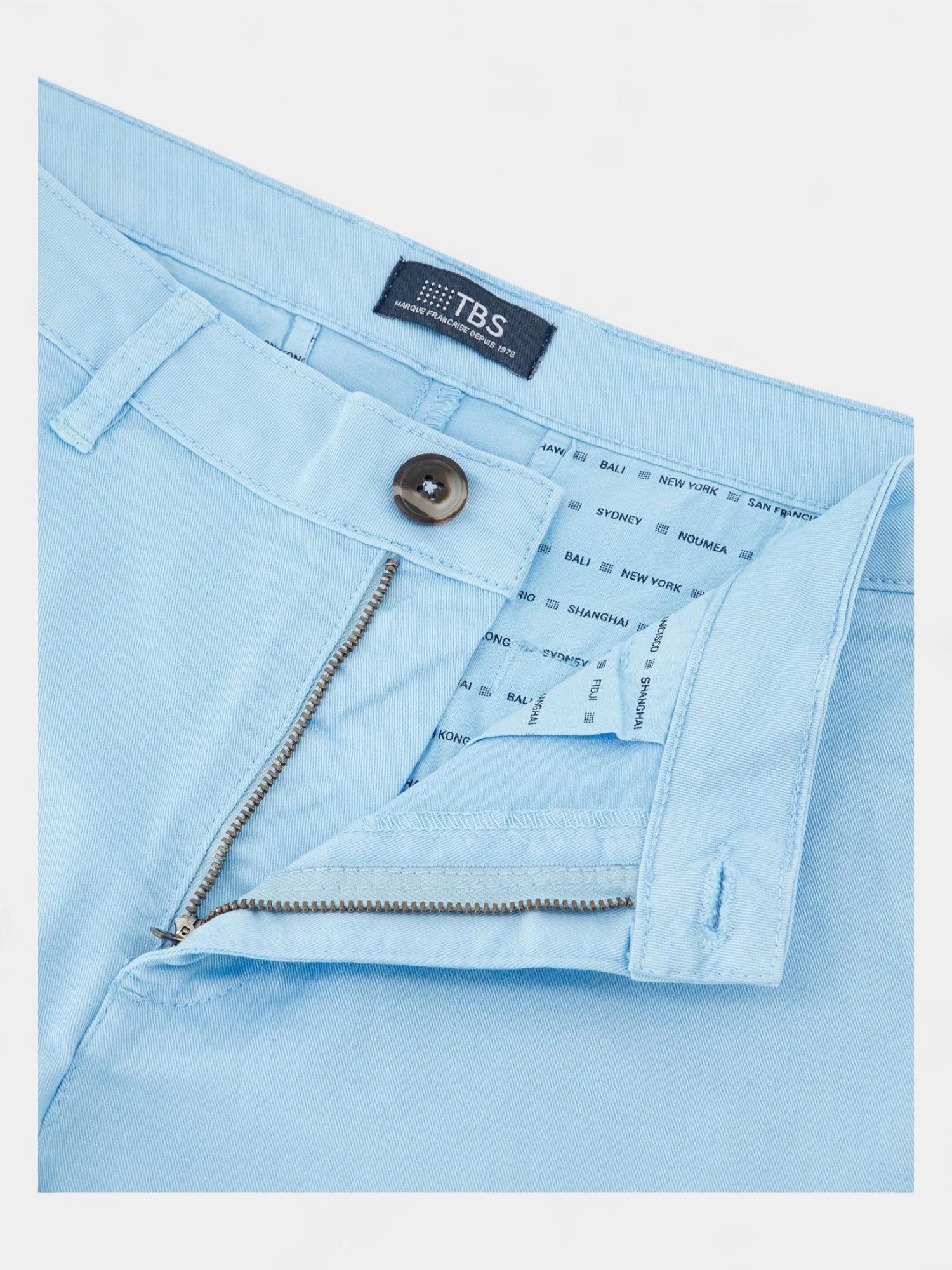 Bermuda ceinture droite avec passants Homme ARTURBER bleu 4/5
