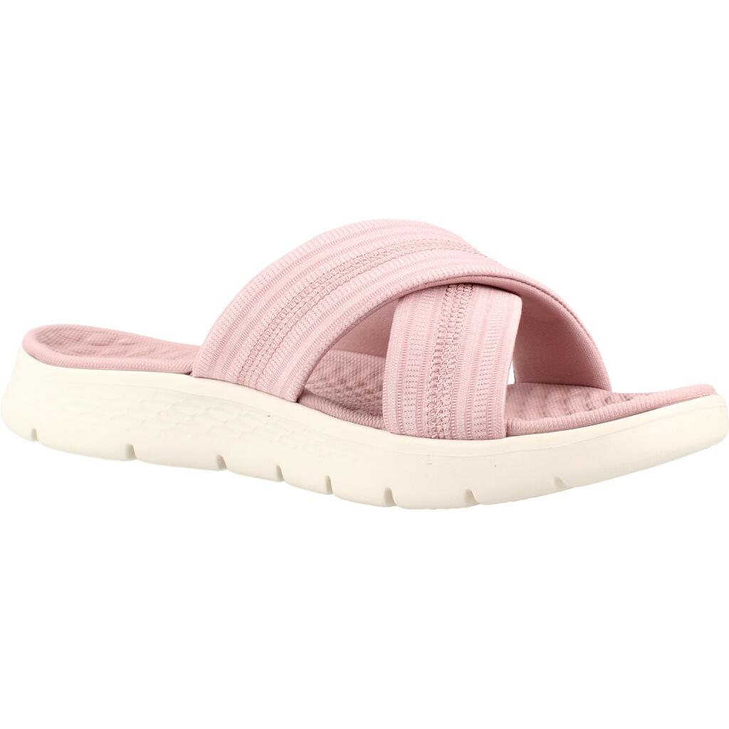 Bofetadas Skechers Go Walk Flex - Impress, Rosado, Mujer 5/5