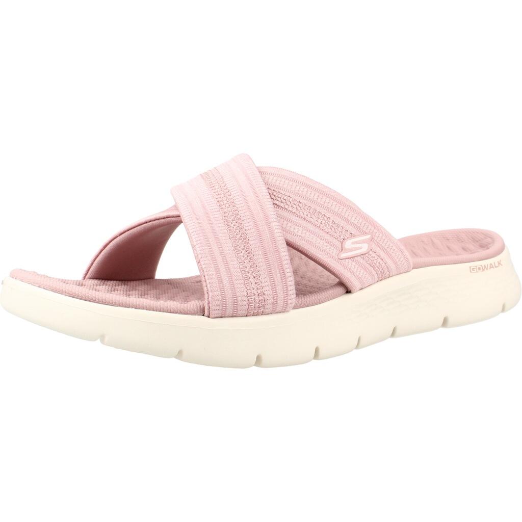 Slaan skechers go walk flex - impress, roze, dames