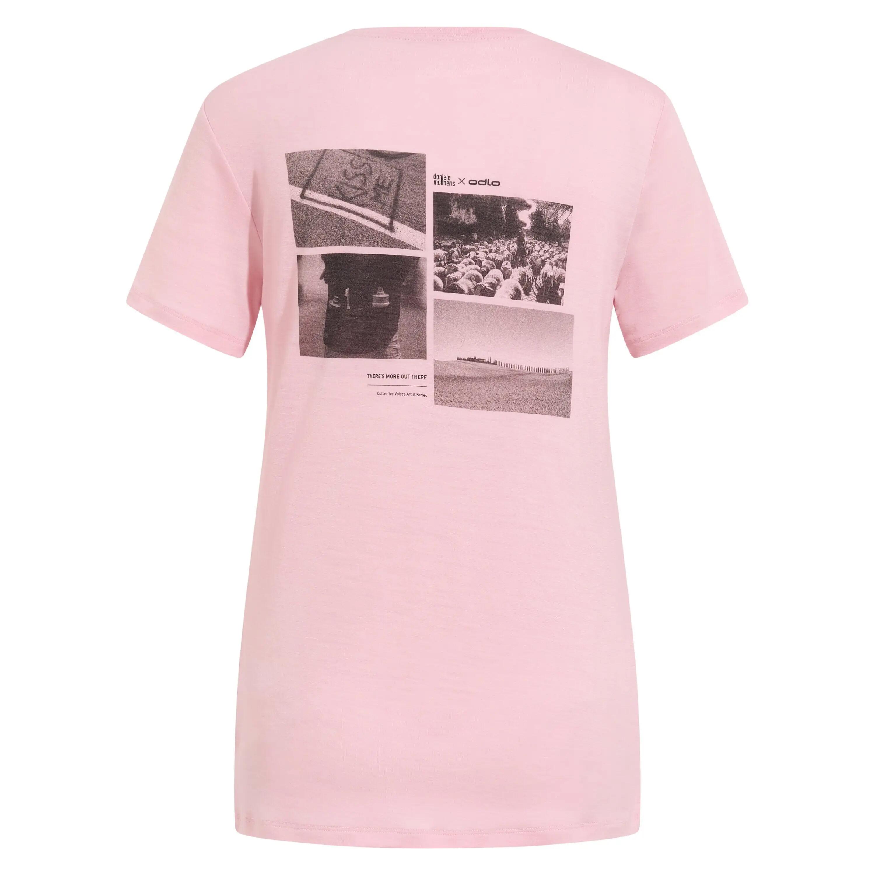 Koszulka merino damska Odlo Merino 160 Postcards Crew Neck S/S 5/6