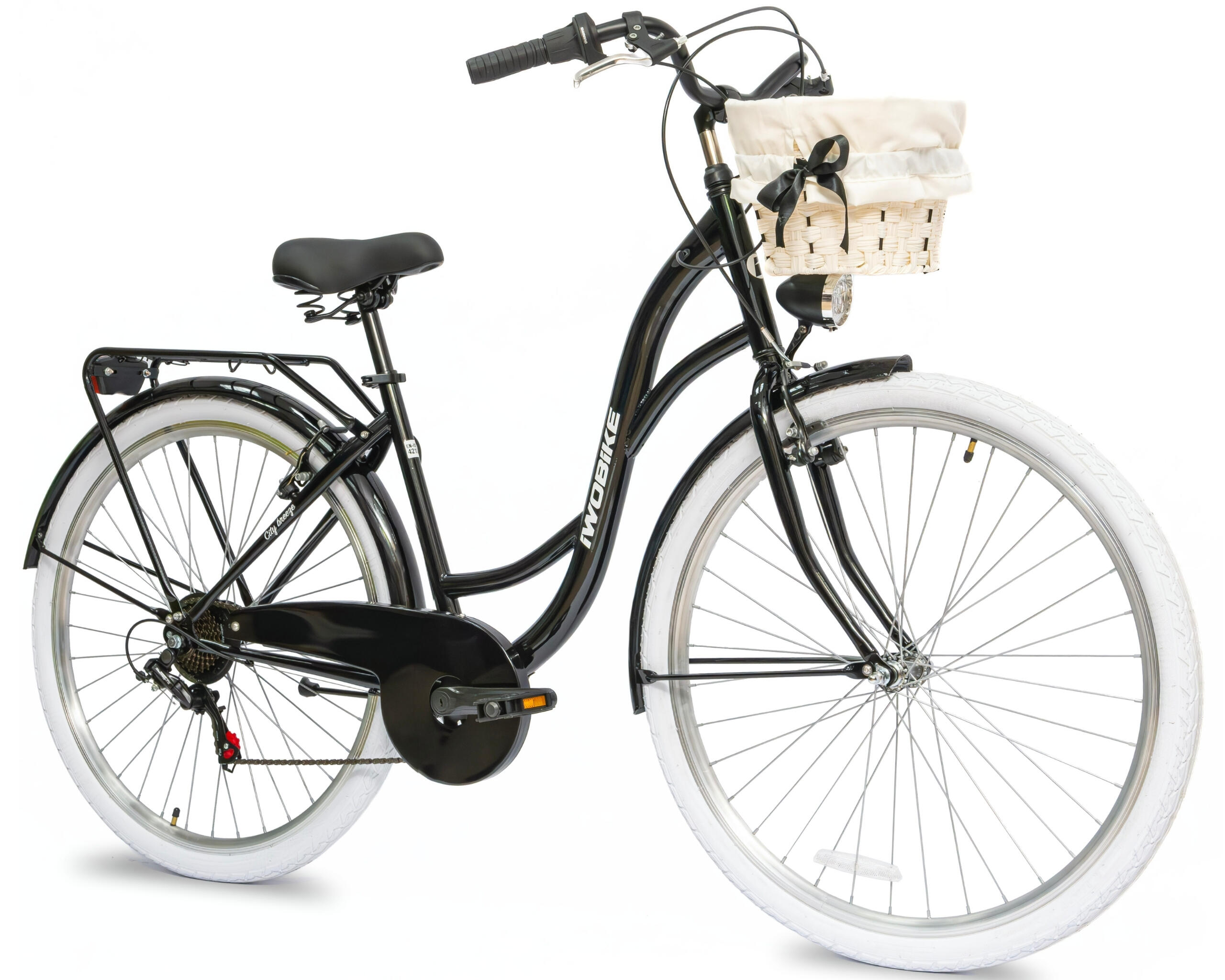 Rower Miejski Damski IwoBike Black Pearl 28”