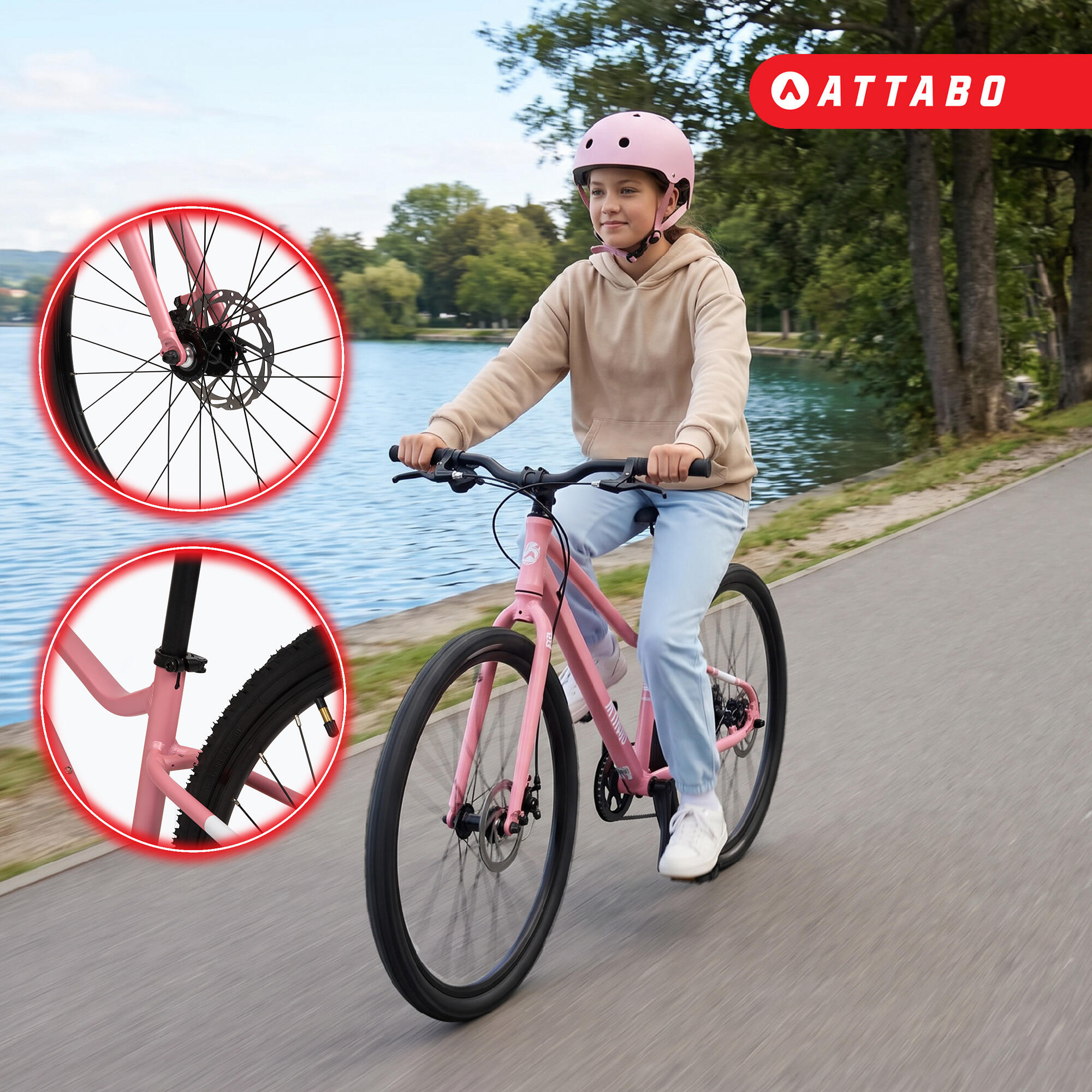 Bicicletta per bambini ATTABO EASE 26" 9,8 kg Gen 2 3/7