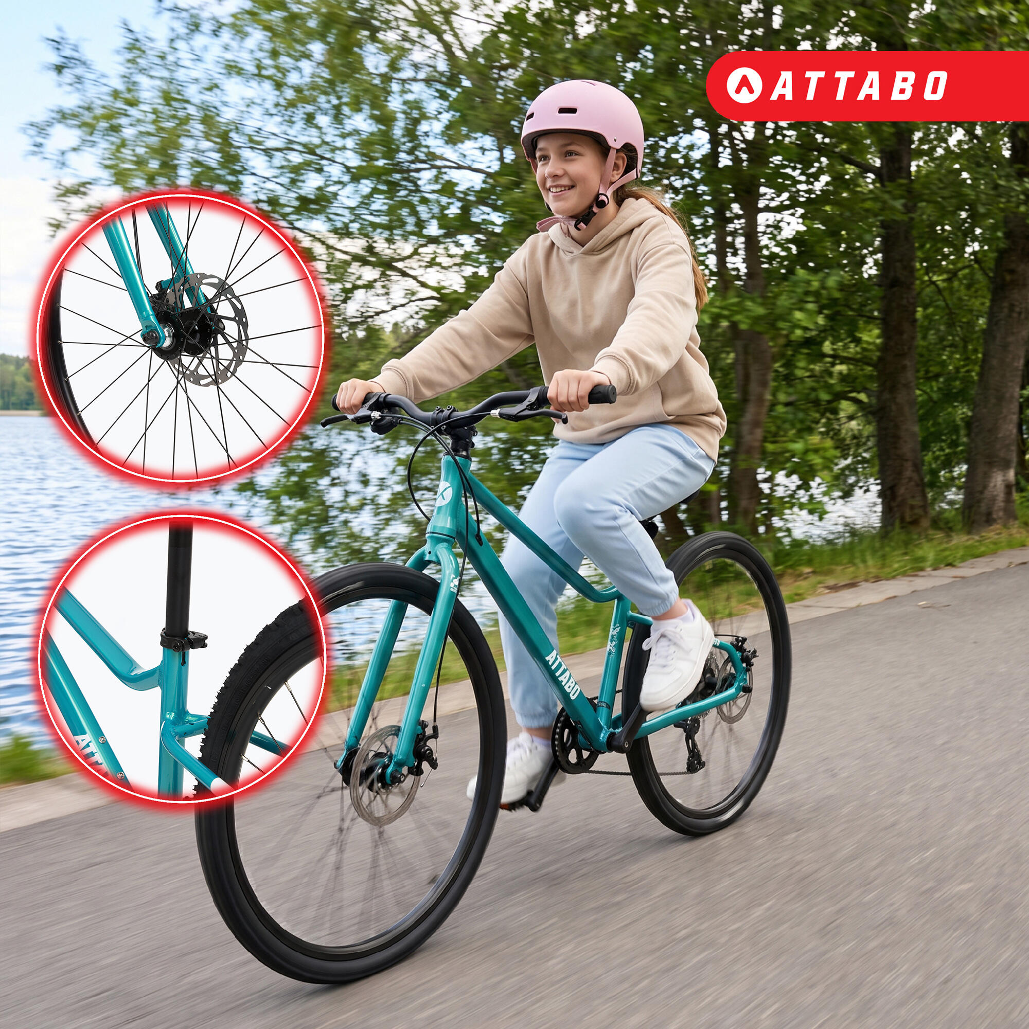 Bicicletta per bambini ATTABO EASE 26" 9,8 kg Gen 2 3/7