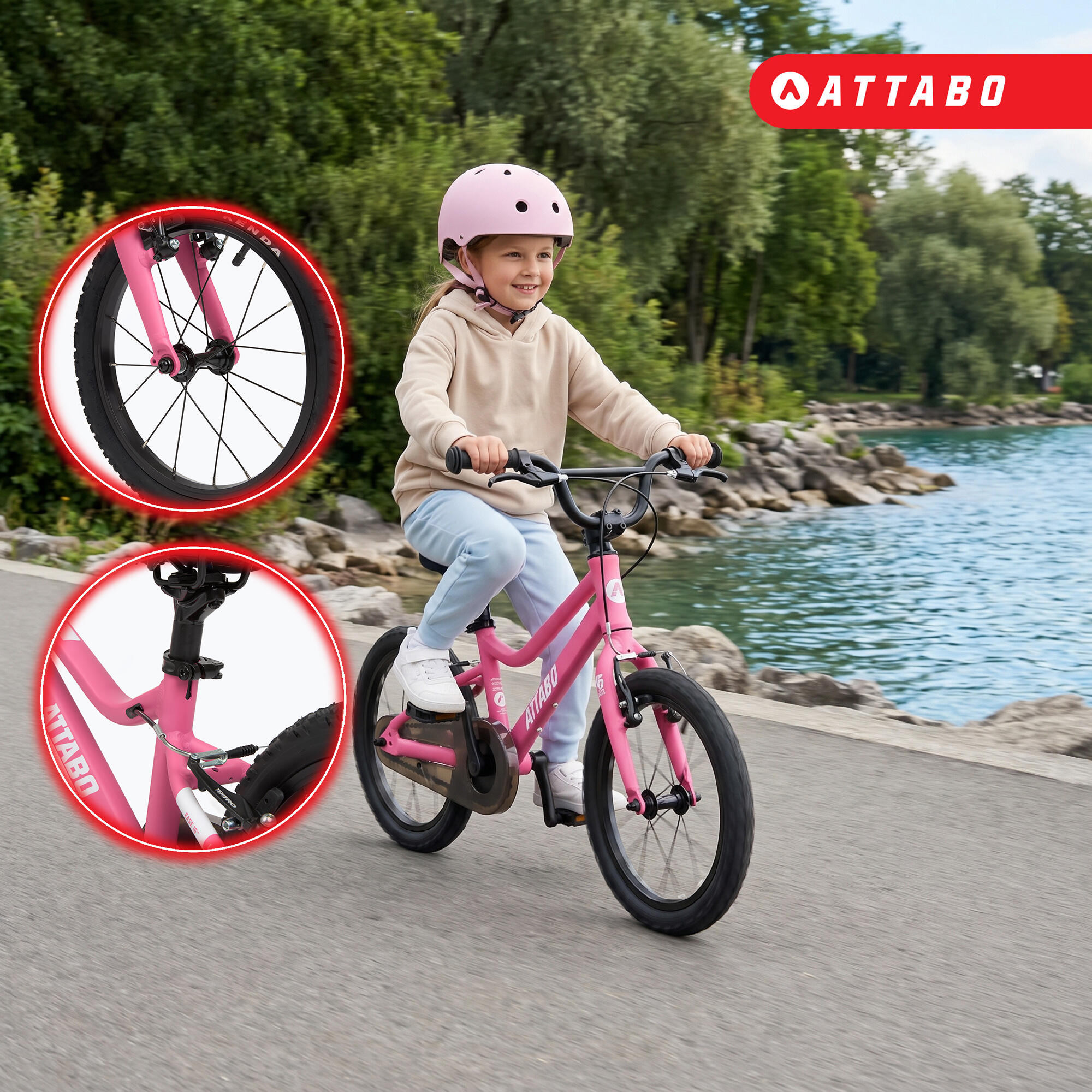 Bicicletta per bambini ATTABO EASE 16" 5,9 kg Gen 2 3/7