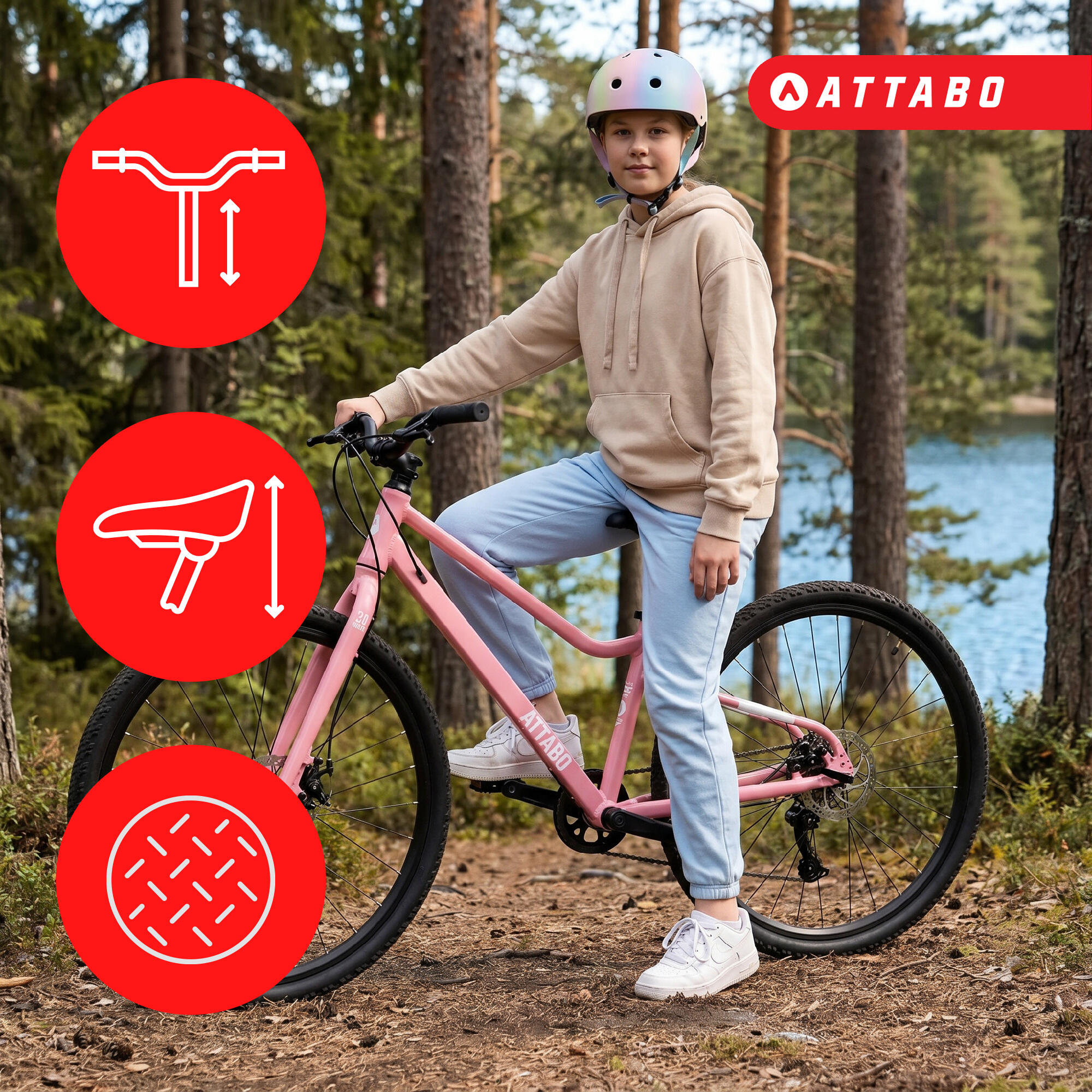 Bicicletta per bambini ATTABO EASE 26" 9,8 kg Gen 2 7/7