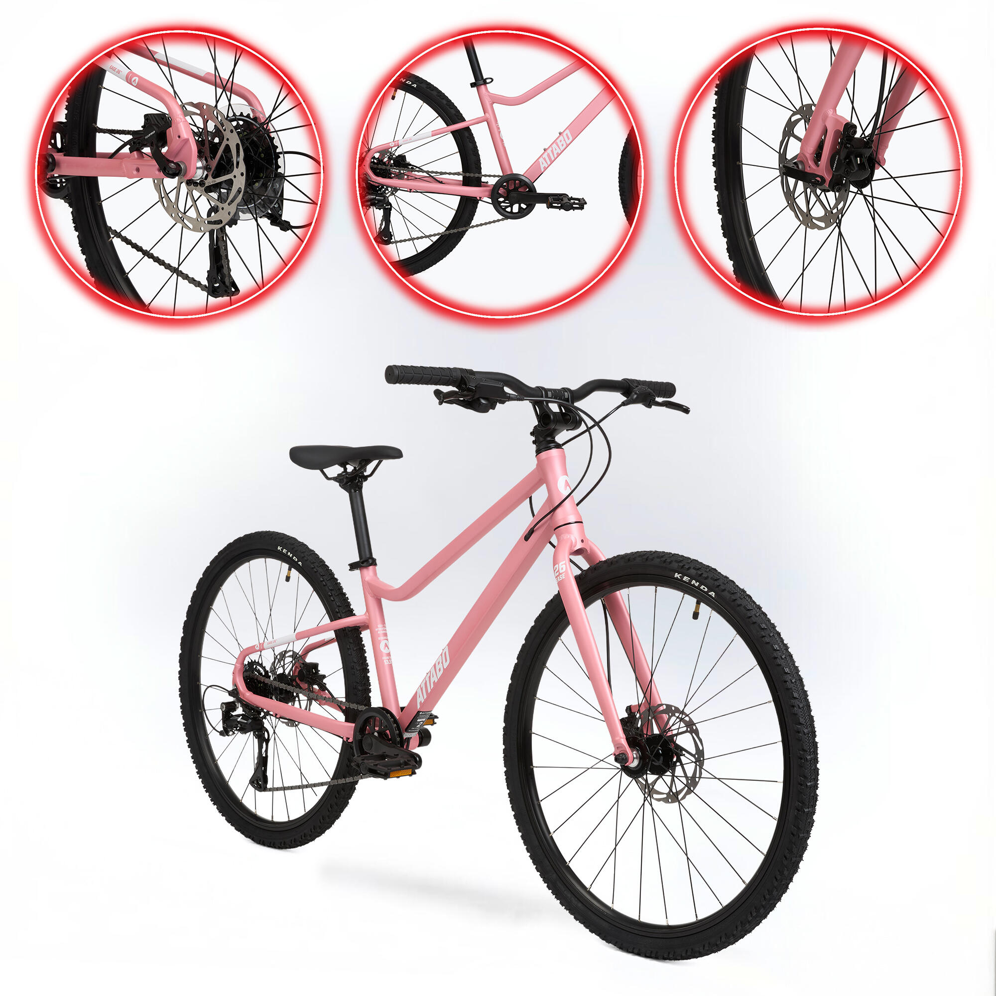 Bicicletta per bambini ATTABO EASE 26" 9,8 kg Gen 2 6/7